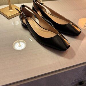 Cole Haan - Bria Cutout Flat in Black Patent Leather